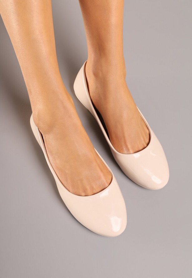 Beżowe Balerinki Phalymes