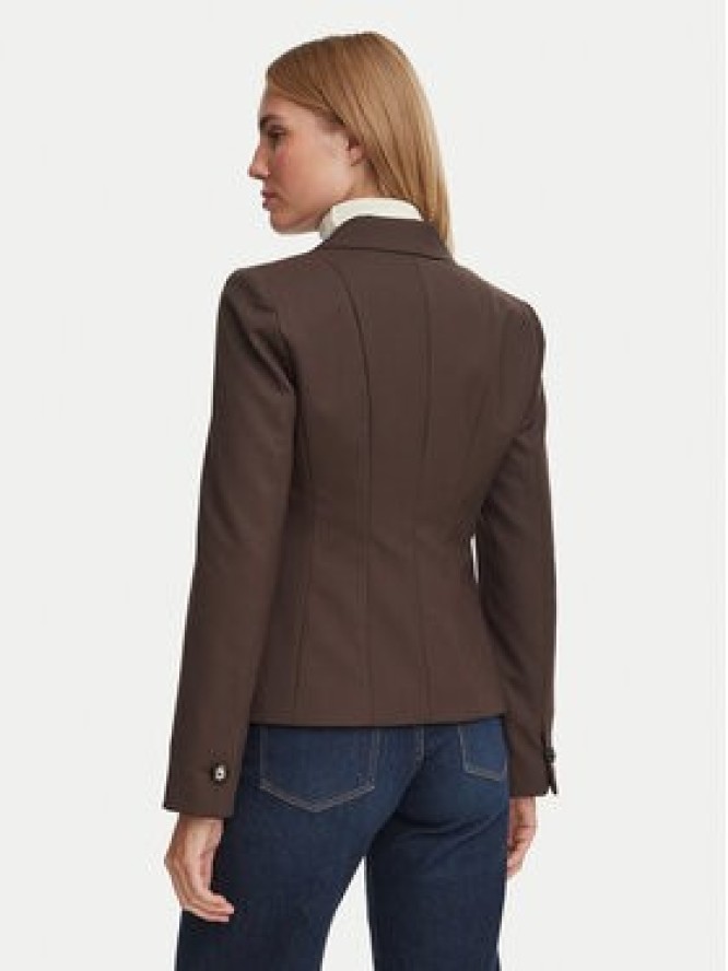 Marella Marynarka Rive 2623046101 Brązowy ciemny Regular Fit