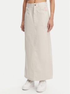 adidas Spódnica maxi Allover Print JC8854 Beżowy Regular Fit