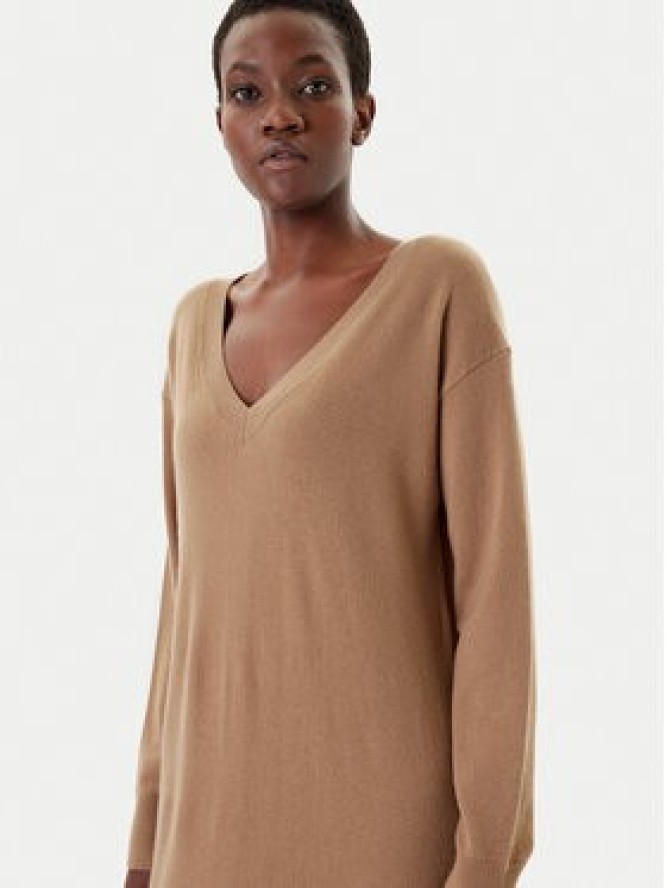 Weekend Max Mara Sukienka dzianinowa Zenith 2525326012 Beżowy Regular Fit