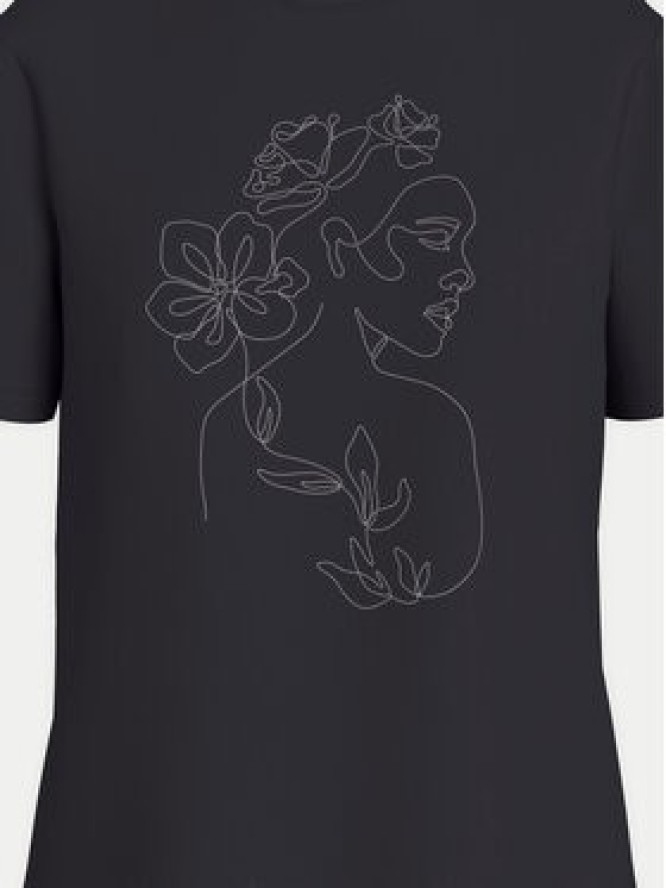 Vila T-Shirt Sybil 14108062 Czarny Regular Fit