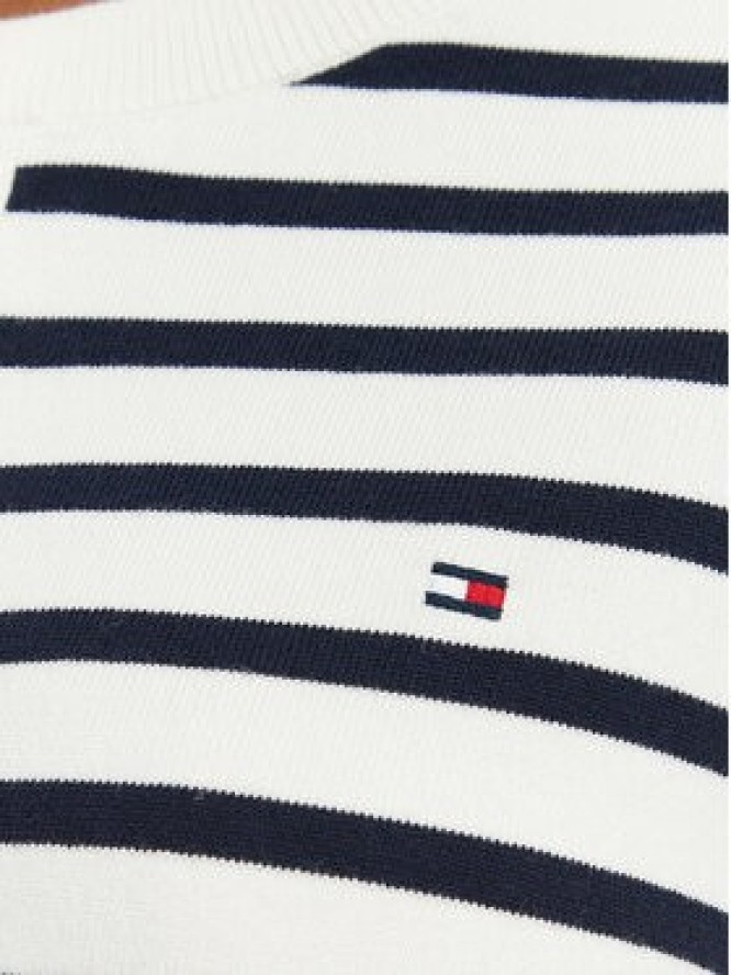 Tommy Hilfiger Kardigan Cable Fine WW0WW42370 Biały Regular Fit
