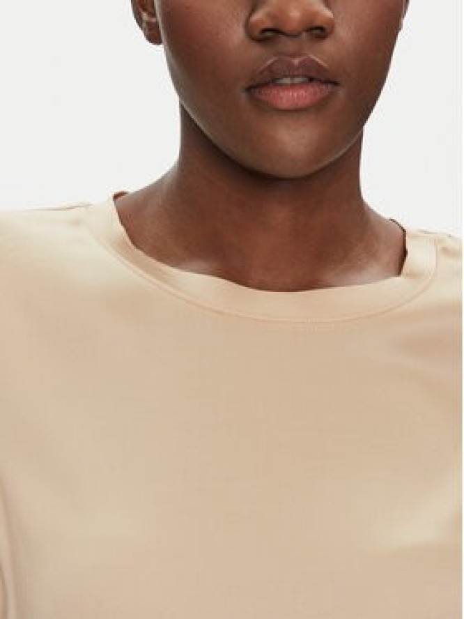 ViCOLO Bluzka TD0007 Beżowy Relaxed Fit