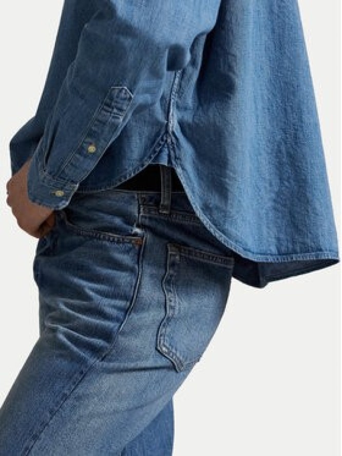 Polo Ralph Lauren Koszula jeansowa 211969457001 Niebieski Boxy Fit