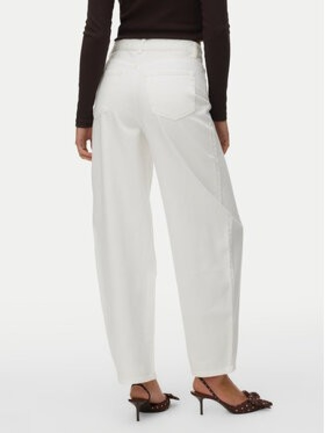Vero Moda Jeansy Billie 10341028 Biały Barrel Fit