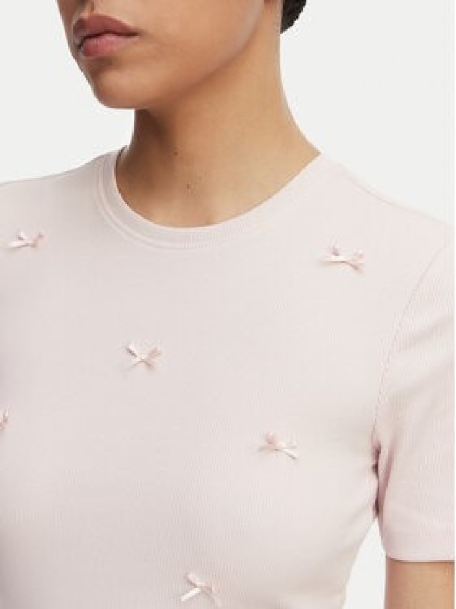 ONLY T-Shirt Femke 15369336 Różowy jasny Slim Fit
