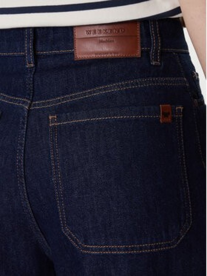 Weekend Max Mara Jeansy Vega 2615181041 Granatowy Wide Leg