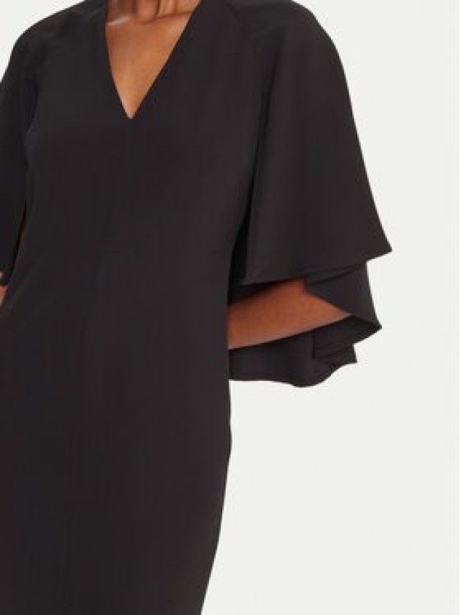 KAOS Sukienka koktajlowa RI1MR013 Czarny Regular Fit