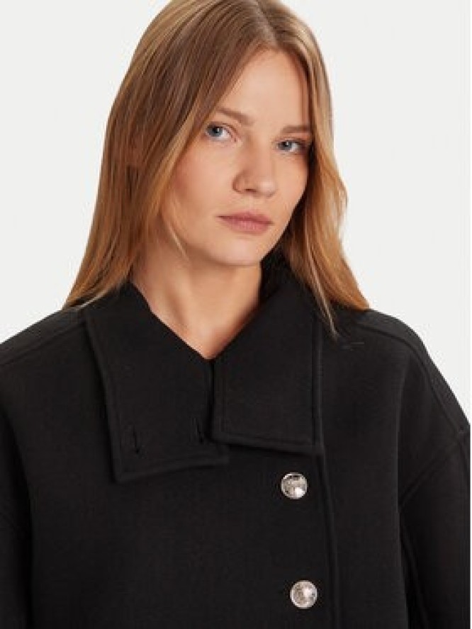 Morgan Płaszcz wełniany 252-GSTAM Czarny Regular Fit