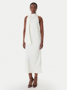 Marella Sukienka koktajlowa Ninfee 2613221083 Écru Regular Fit