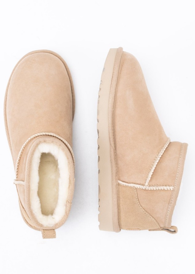 UGG W CLASSIC ULTRA MINI Buty zimowe damskie beżowe