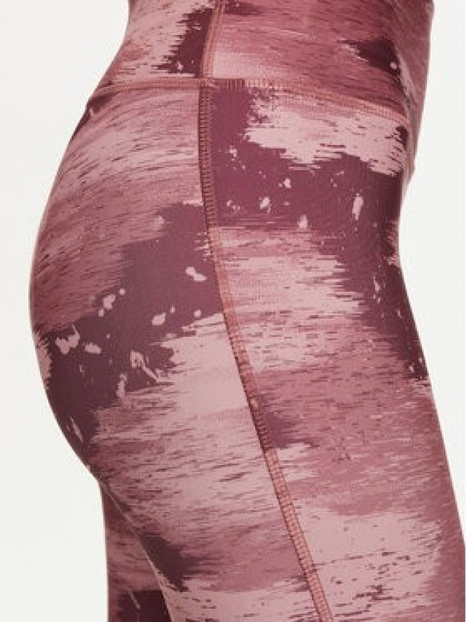 Reebok Legginsy Id Train Camo 100035803 Bordowy Slim Fit