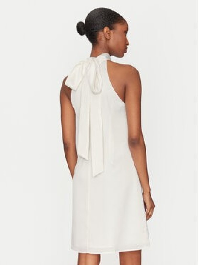 YAS Sukienka koktajlowa Dottea 26032326 Biały Slim Fit