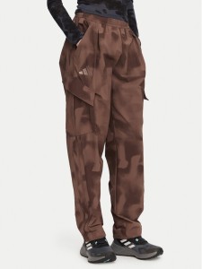adidas Spodnie outdoor Terrex Xploric Clima365 KH2594 Brązowy Loose Fit
