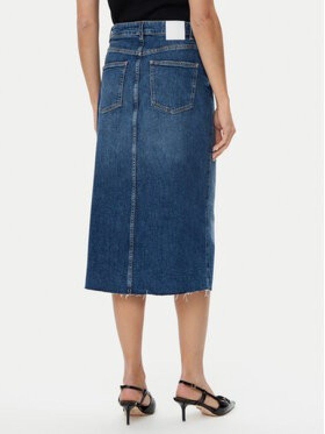 BOSS Spódnica jeansowa midi 50512588 Niebieski Slim Fit