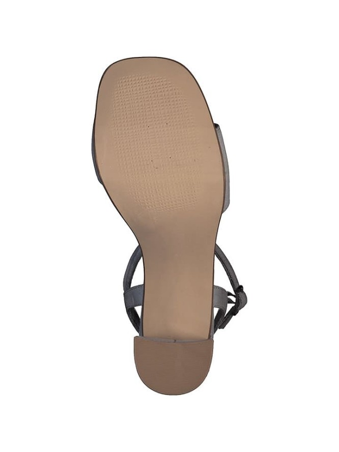 Marco Tozzi Sandały w kolorze błękitnym na obcasie rozmiar: 41