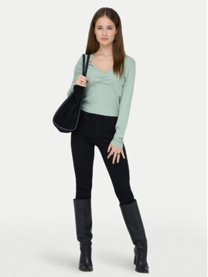 ONLY Bluzka Betty 15365756 Zielony Standard Fit