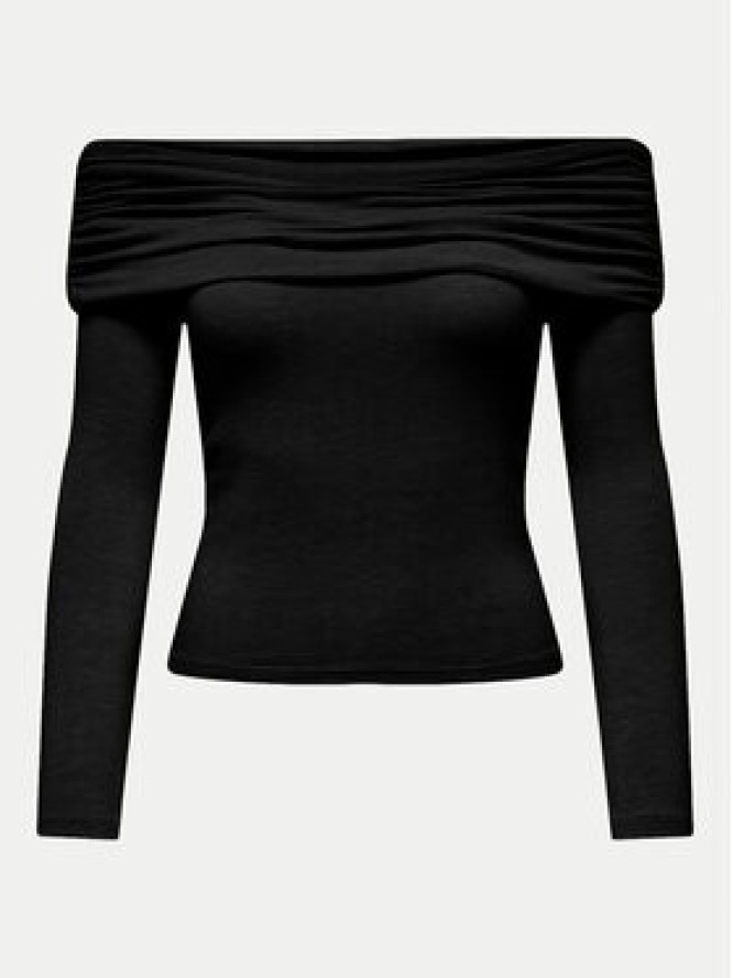 ONLY Bluzka Glamour 15339759 Czarny Slim Fit