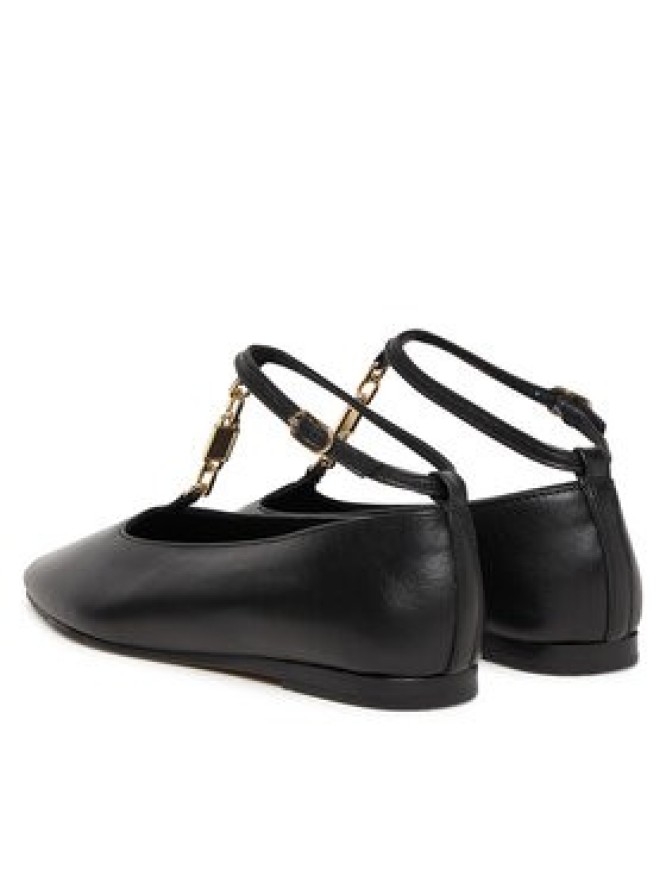 Tommy Hilfiger Baleriny Th-Bar Chain Ballet FW0FW09003 Czarny