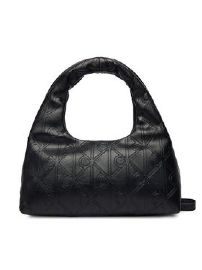 Calvin Klein Torebka Emblem Aop Puffer Bag With Strap LV04F3200G Czarny