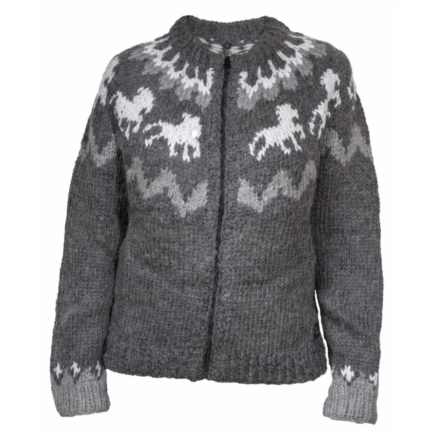 Damski sweter z wełny Karlslund Tölta