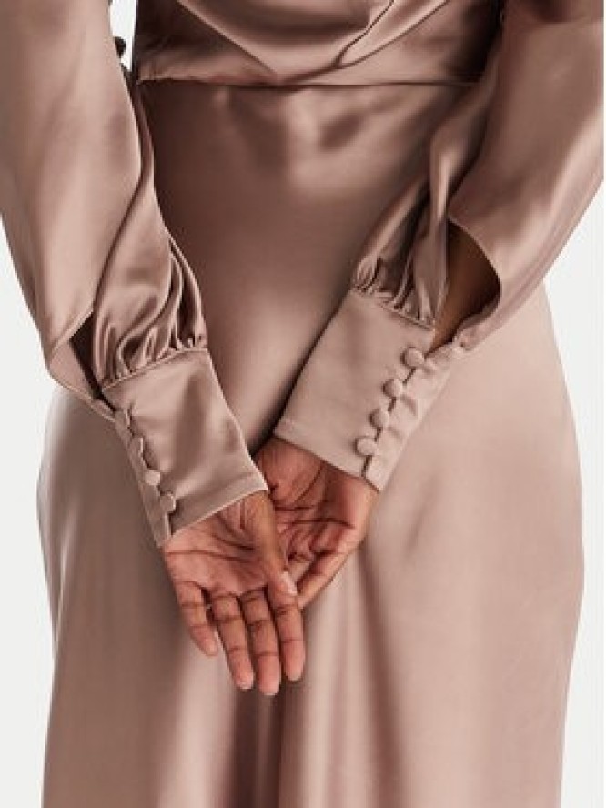 ACCESS FASHION Sukienka wieczorowa 54-3349-237 Beżowy Regular Fit