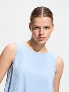 Bluzka z modalem - jasnoniebieski