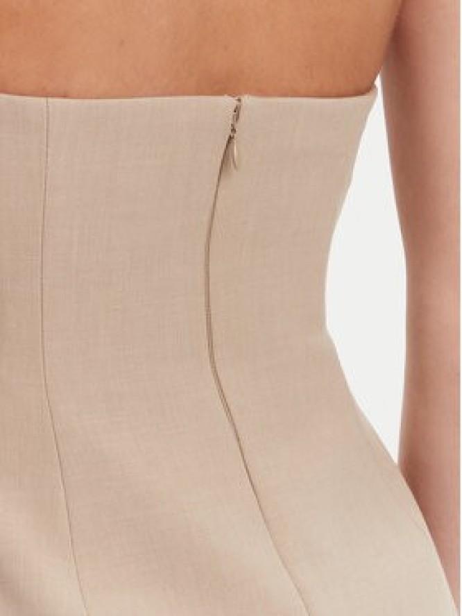 Bardot Sukienka koktajlowa 59806DB Beżowy Regular Fit
