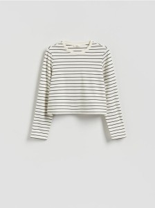 Bluza w paski - wielobarwny