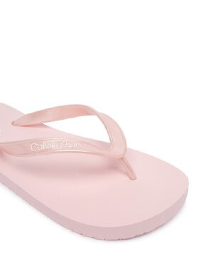Calvin Klein Japonki Flip Flop Tpu Metallic HW0HW02956 Różowy jasny