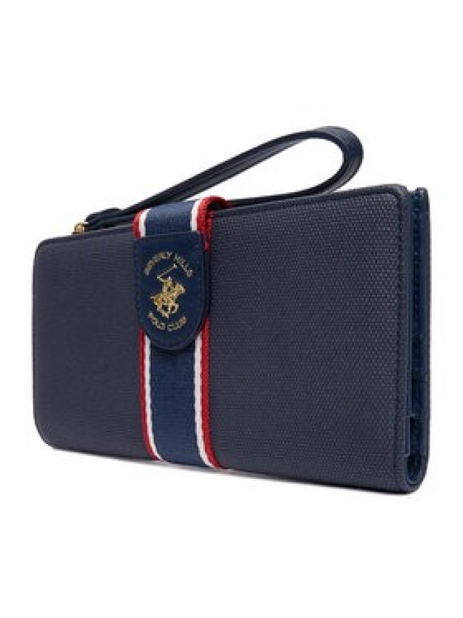 Beverly Hills Polo Club Portfel CEO-BHPC-W1-006-AW25 Granatowy
