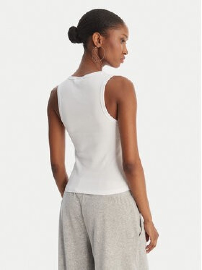 Juicy Couture Top Thin Strap JCWLV126308 Biały Slim Fit