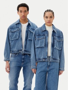 Filling Pieces Kurtka jeansowa Unisex 78620769975 Niebieski Regular Fit