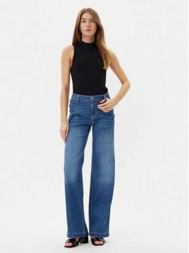Please Jeansy P3FDBQ2NTZ Niebieski Wide Leg