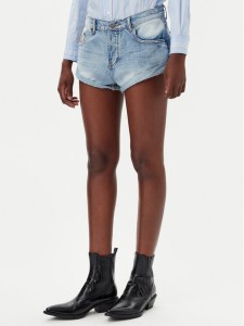 One Teaspoon Szorty jeansowe Bandits 26785 Niebieski Regular Fit