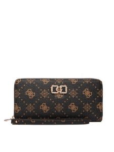 Guess Portfel Emelie Logo Slg SWGP99 28146 Brązowy
