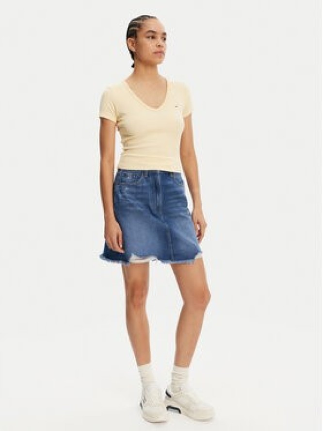 Tommy Jeans Spódnica jeansowa DW0DW20135 Niebieski Mom Fit