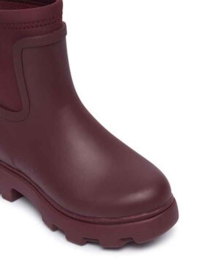 Tommy Hilfiger Kalosze Th Stamp Warm Ankle Rain Boot FW0FW09544 Bordowy