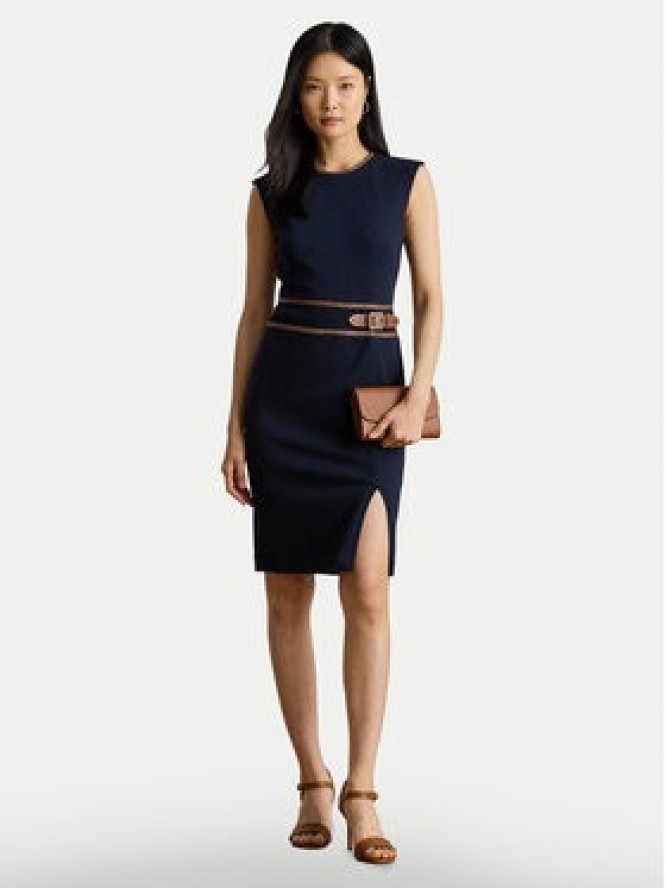 LAUREN RALPH LAUREN Sukienka koktajlowa 200980040001 Granatowy Slim Fit