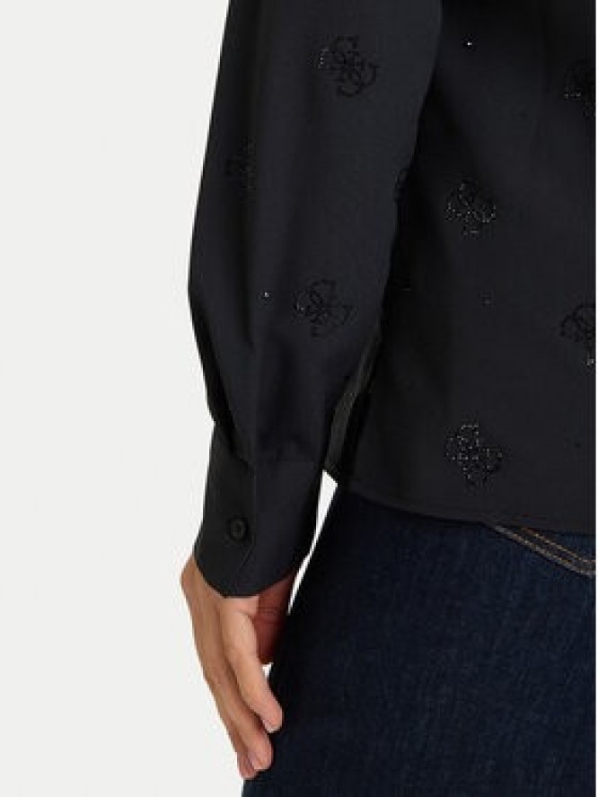 Guess Koszula W5BH80 W2982 Czarny Regular Fit