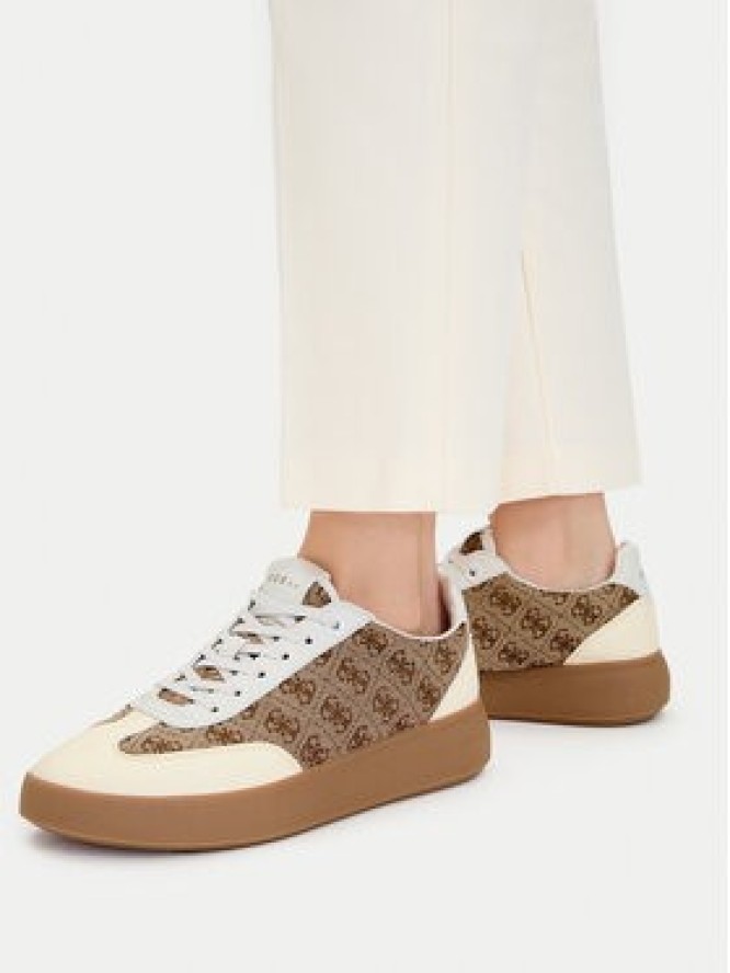 Guess Sneakersy FLPPAR FAL12 Beżowy
