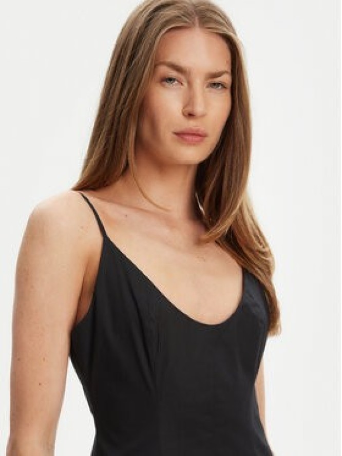 STAUD Sukienka letnia Dena R24S2109PO Czarny Slim Fit