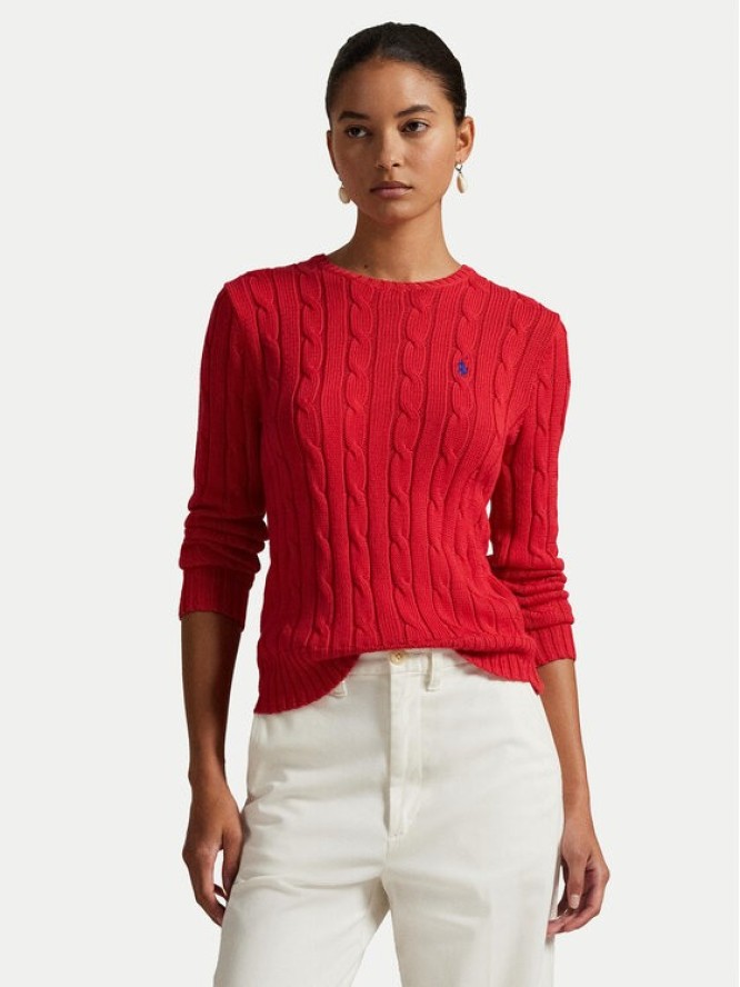 Polo Ralph Lauren Sweter 211971869019 Czerwony Slim Fit