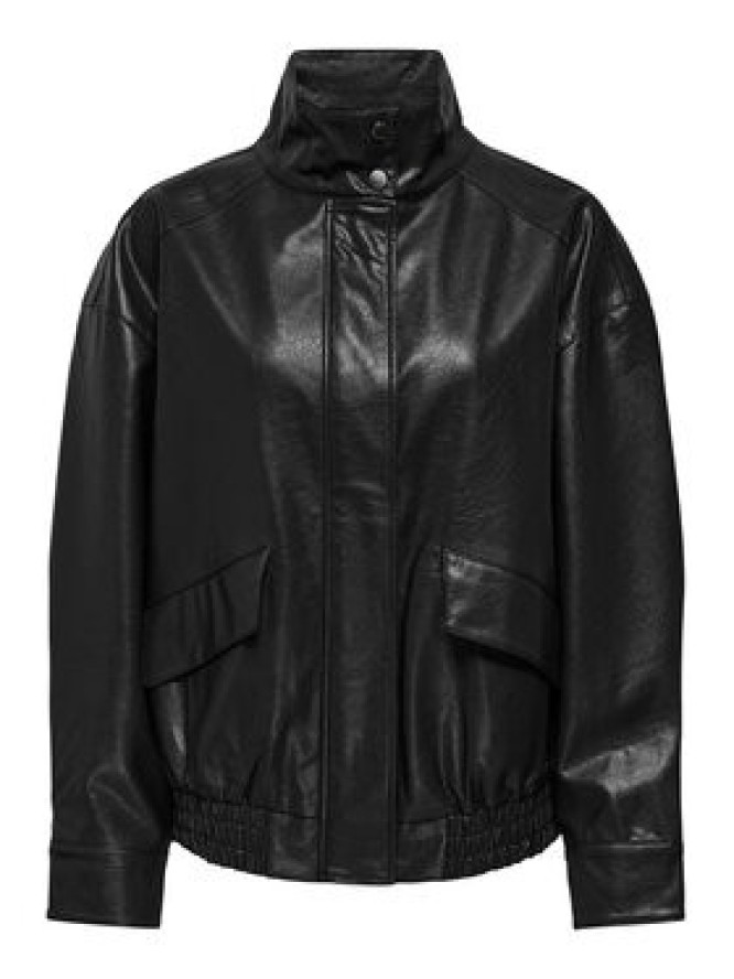 ONLY Kurtka z imitacji skóry Julia 15373024 Czarny Loose Fit