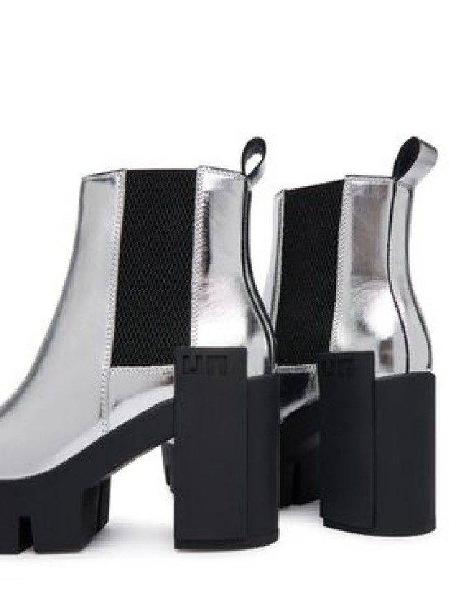 United Nude Botki Grip Chelsea Mid V 1103314116 Srebrny