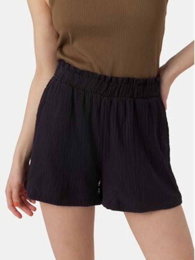 Vero Moda Szorty materiałowe Natali 10279687 Czarny Baggy Fit