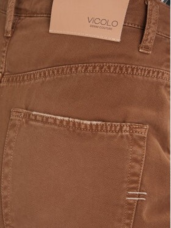 ViCOLO Jeansy DF5057 Brązowy Wide Leg