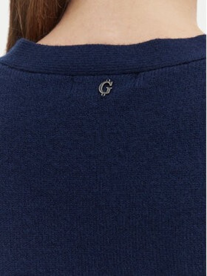 Guess Kardigan W6BR47 Z1446 Granatowy Regular Fit