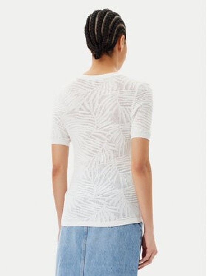 Morgan Sweter 251-MPALM Biały Regular Fit