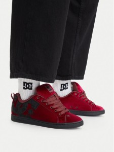 DC Shoes Sneakersy EO-COURT GRAFFIK LE DC02894601 Bordowy
